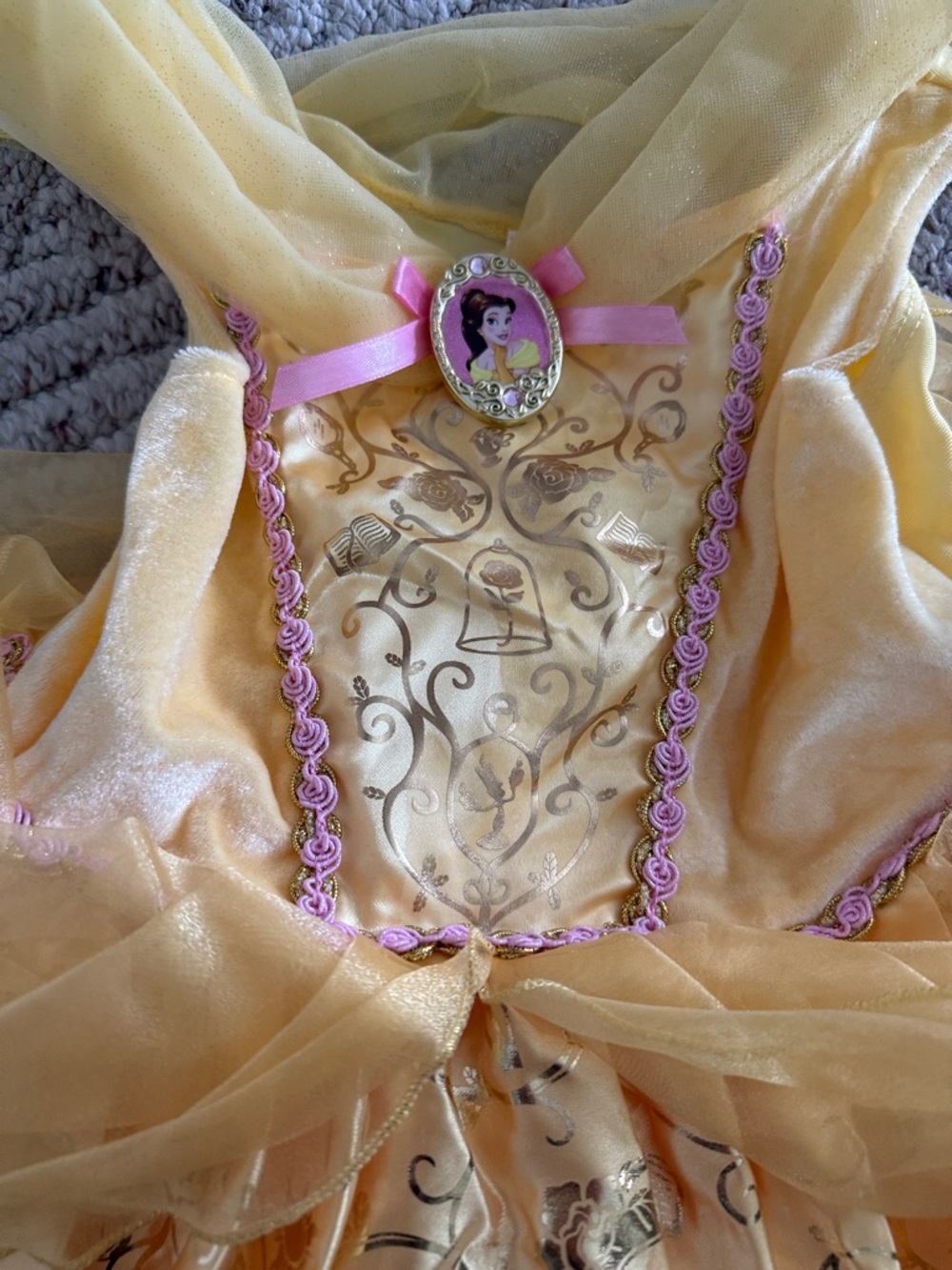 Disney Yellow and Pink Princess Costume Dress - Picture 4 of 9